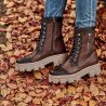 Bottes femme 3358 en marron combiné