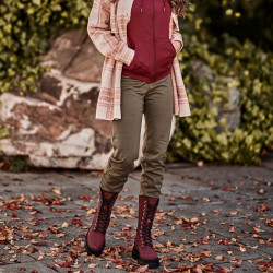 Bottines femme 3361 bufo bordeaux lifestyle