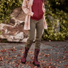 Bottines femme 3361 bufo bordeaux lifestyle