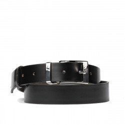 Ceinture femme 28m noir brillant