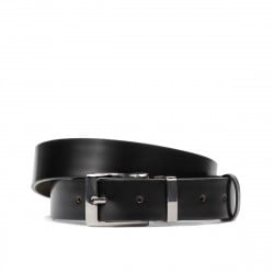 Ceinture femme 28m noir brillant