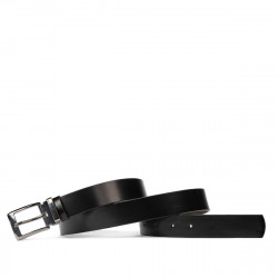 Ceinture femme 28m noir brillant