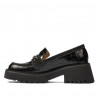 Chaussures décontractées femme 6041 croco noir combiné