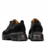 Chaussures décontractées femme 6043 noir velours combiné