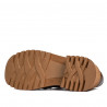Chaussures casual femme 6041 croco marron combiné