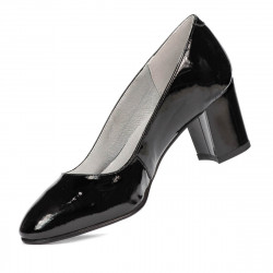 Chaussures élégantes femme 1268 vernis noir