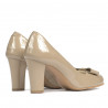 Chaussures élégantes femme 1245 vernis beige