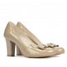 Chaussures élégantes femme 1245 vernis beige