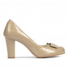 Chaussures élégantes femme 1245 vernis beige