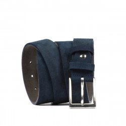 Ceinture hommes 05b bleu velours