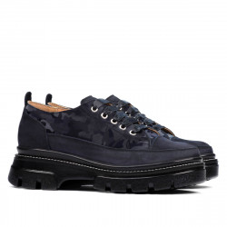 Chaussures casual femme 6043 indigo velours combiné