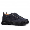 Chaussures casual femme 6043 indigo velours combiné