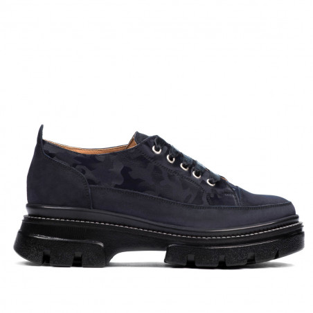 Chaussures casual femme 6043 indigo velours combiné