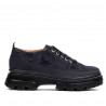 Chaussures casual femme 6043 indigo velours combiné