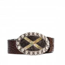 Ceinture unisexe 02ld marron foncé