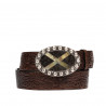Ceinture unisexe 02ld marron foncé