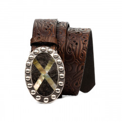 Ceinture unisexe 02ld marron foncé