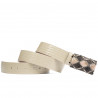Ceinture unisexe 05ld vernis beige