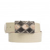 Ceinture unisexe 05ld vernis beige