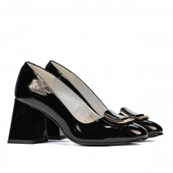Chaussures élégantes femme 1291 vernis noir