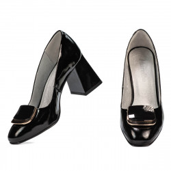 Chaussures élégantes femme 1291 vernis noir