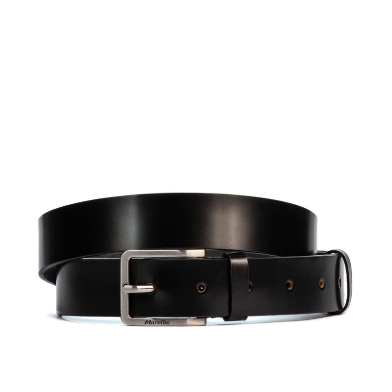 Ceinture hommes 59b noir brillant