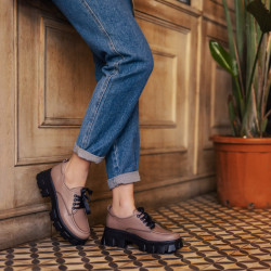 Chaussures décontractées femme 6040 cappuccino lifestyle
