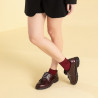 Chaussures décontractées femme 6025 vernis bordeaux