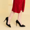 Chaussures élégantes femme 1279 noir antilope