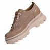 Chaussures décontractées femme 6043 cappuccino combiné