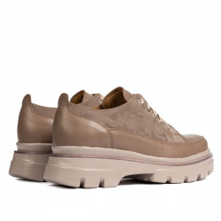 Chaussures décontractées femme 6043 cappuccino combiné