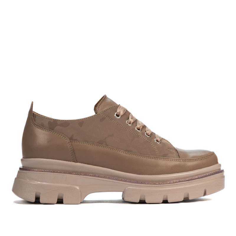 Chaussures décontractées femme 6043 cappuccino combiné