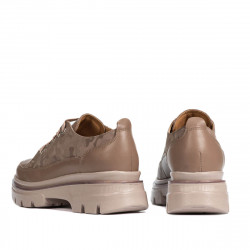Chaussures décontractées femme 6043 cappuccino combiné