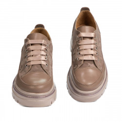 Chaussures décontractées femme 6043 cappuccino combiné