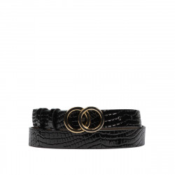 Ceinture femme 29m croco noir