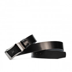 Ceinture hommes 42b noir brillant