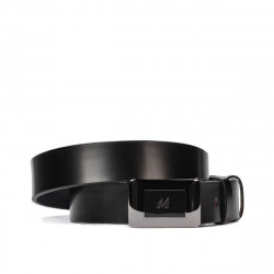 Ceinture hommes 42b noir brillant