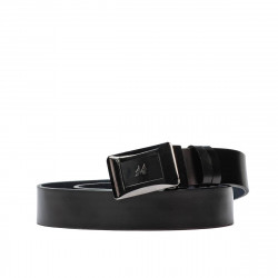 Ceinture hommes 42b noir brillant