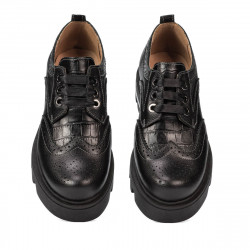 Chaussures décontractées femme 6047 noir combiné