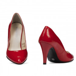Chaussures élégantes femme 1234 vernis rouge