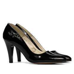 Chaussures élégantes femme 1234 vernis noir