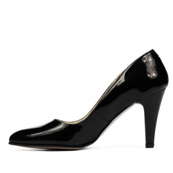 Chaussures élégantes femme 1234 vernis noir