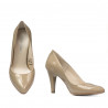 Chaussures élégantes femme 1234 vernis beige