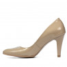 Chaussures élégantes femme 1234 vernis beige