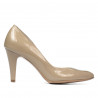 Chaussures élégantes femme 1234 vernis beige
