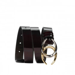 Ceinture femme 21m vernis bordeaux