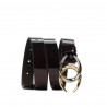 Ceinture femme 21m vernis bordeaux