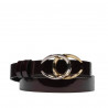 Ceinture femme 21m vernis bordeaux