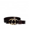 Ceinture femme 21m vernis bordeaux