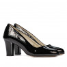 Chaussures élégantes femme 1209 vernis noir